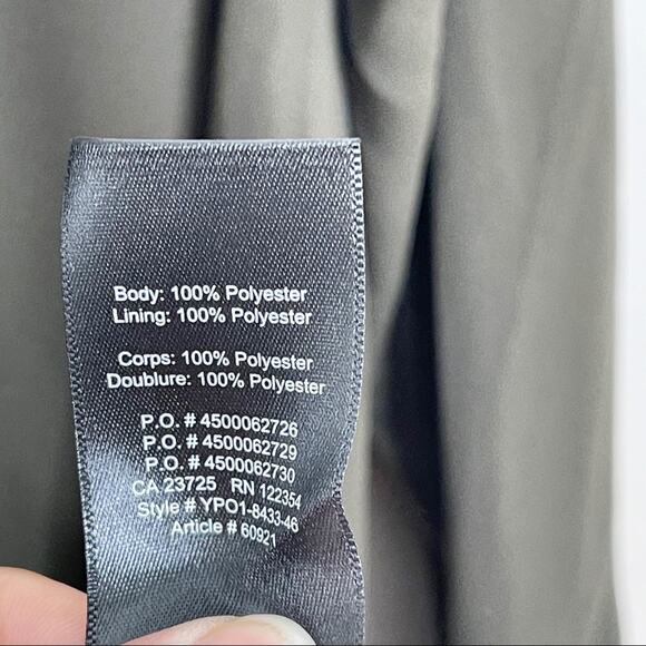 New Aritzia Babaton Medium M Fairman Dress Tuscan Olive Green Brown Long Sleeve - Picture 9 of 10